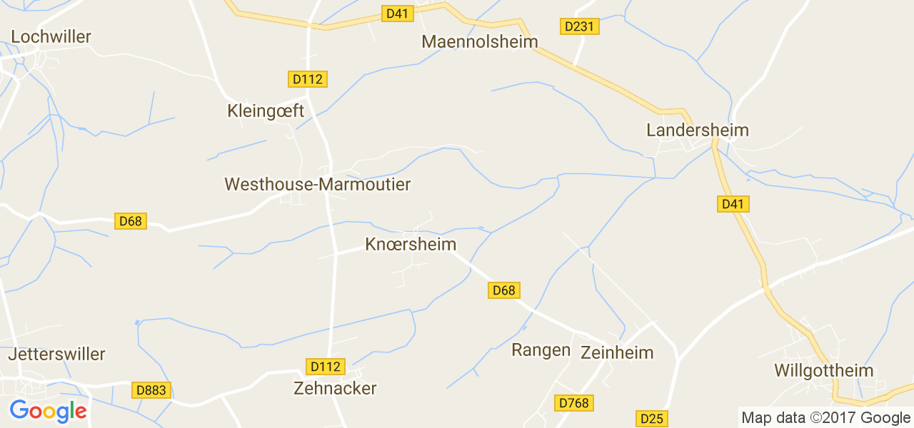 map de la ville de 
